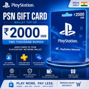Playstation PSN Gift Card 2000 INR (India)